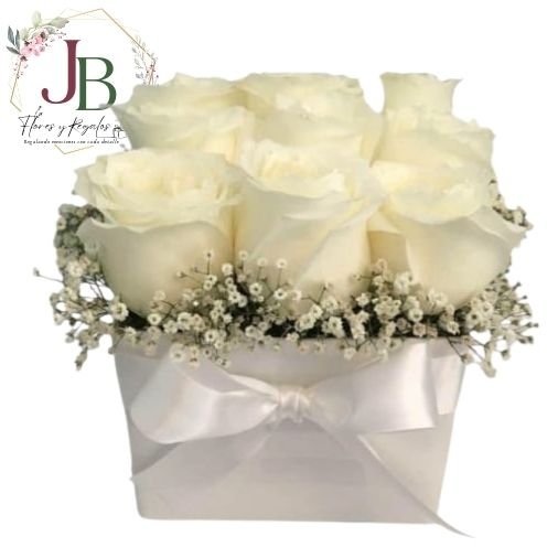 DESAYUNOS.JBFLORESYREGALOS (8) BOX 9 ROSAS"