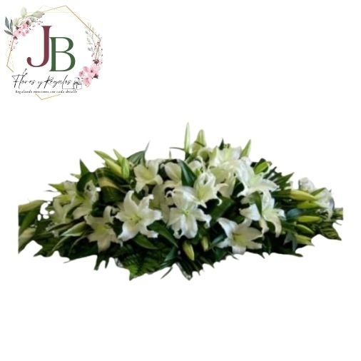 Funebresy condolencias.JBFLORESYREGALOS (12) COJÍN FÚNEBRE DE LILIUMS"