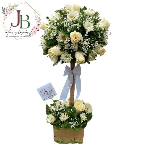 RAMOSYFLORES.JBFLORESYREGALOS (24) ARBOLITOS FÚNEBRES TOPÌARIOS