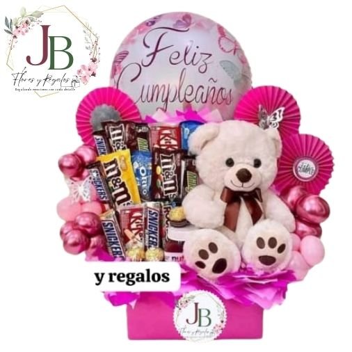 RAMOSYFLORES.JBFLORESYREGALOS (12) ARREGLO OSO DULCE