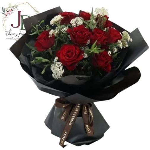 RAMOSYFLORES.JBFLORESYREGALOS (13) BOUQUET DE 9 ROSAS