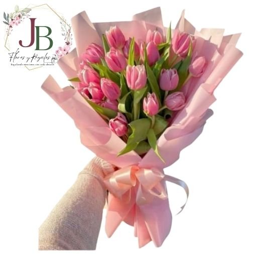 RAMOSYFLORES.JBFLORESYREGALOS (15) FABULOSO RAMO DE 20 TULIPANES"