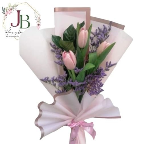 RAMOSYFLORES.JBFLORESYREGALOS (18) RAMO DE 3 TULIPANES"