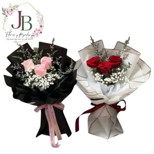 RAMOSYFLORES.JBFLORESYREGALOS DOBLE RAMO DE ROSAS"