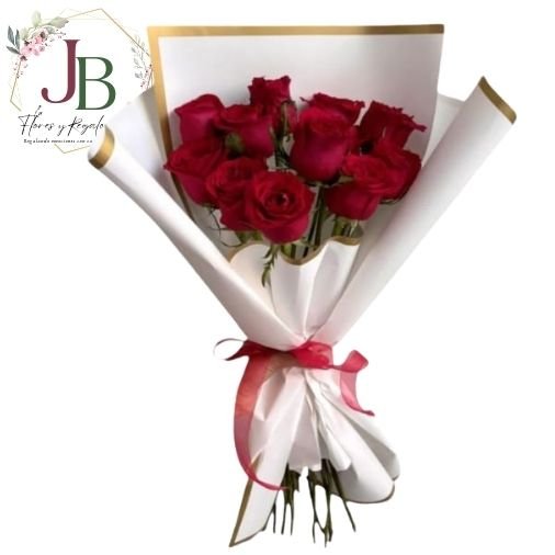 RAMOSYFLORES.JBFLORESYREGALOS (5) LINDO RAMO DE 11 ROSAS"