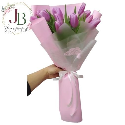 RAMOSYFLORES.JBFLORESYREGALOS (6) HERMOSO RAMO DE 11 TULIPANES"