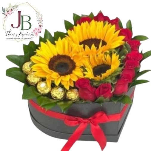 RAMOSYFLORES.JBFLORESYREGALOS (8) BOX CORAZÓN