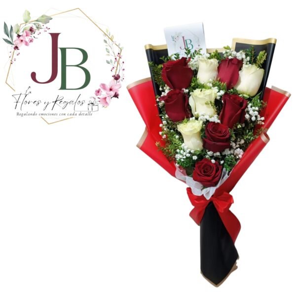 WhatsApp Image 2026-01-25 at 5.55.20 PM (1) ELEGANTE RAMO DE 10 ROSAS BICOLOR