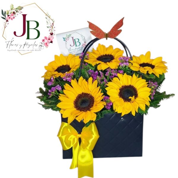 HERMOSA CARTERA DE GIRASOLES
