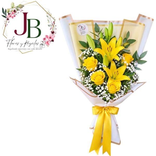 WhatsApp Image 2026-09-14 at 8.00.36 PM HERMOSO RAMO DE LILIUMS Y ROSAS AMARILLAS