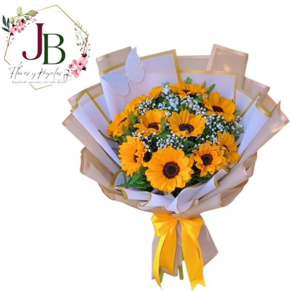 HERMOSO RAMO DE 10 GIRASOLES